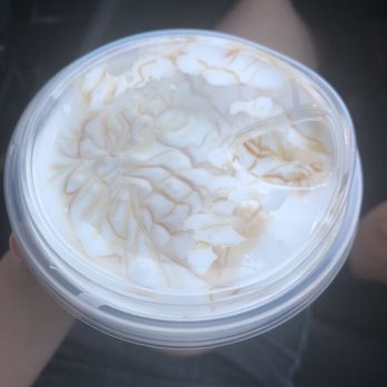 Starbucks - "Cloud" portion of the Iced Caramel Cloud Macchiato - Coffee & Tea Near Me - Goodyear, Arizona Starbucks - "Cloud" portion of the Iced Caramel Cloud Macchiato - Coffee & Tea Near Me - Goodyear, Arizona