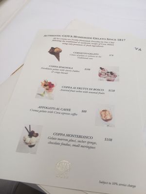 Menu photo 2 Cova Ristorante & Caffe Hong Kong, HK