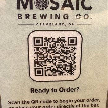 Mosaic Brewing Company - QR order code - Breweries Near Me - Cleveland, Ohio Mosaic Brewing Company - QR order code - Breweries Near Me - Cleveland, Ohio
