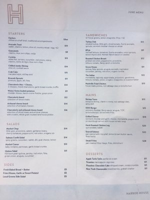 Menu photo 8 Harbor House Los Angeles, CA