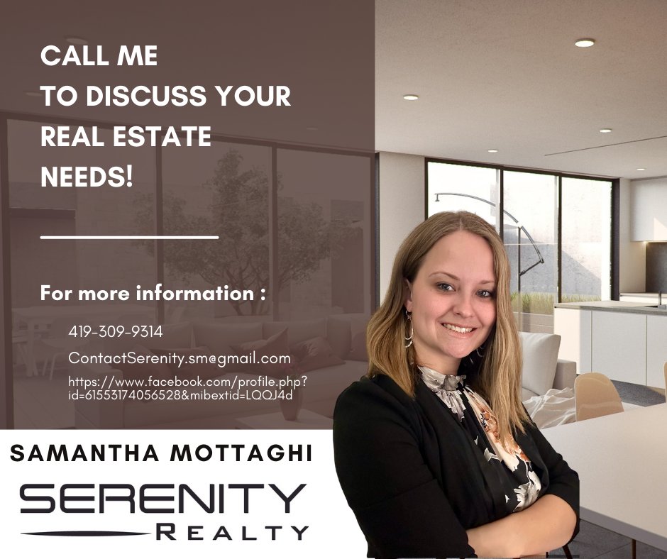 SAMANTHA MOTTAGHI SERENITY REALTY 1910 Indian Wood Cir, Maumee, Ohio