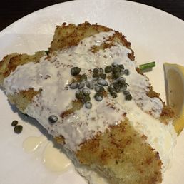 Parmesan encrusted Sand Dabbs