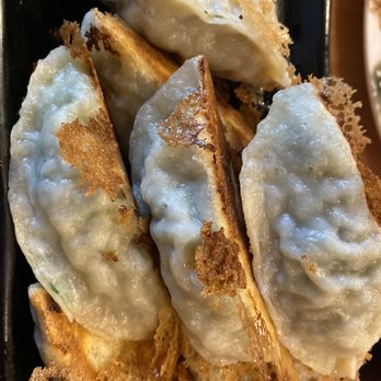 Dumpling King - Note the crunchy edges to these tender veggie dumplings - Chinese Near Me - North Miami Beach, Florida
