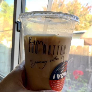 Journey Coffee - Iced lavender latte w/ almond milk - Coffee & Tea Near Me - Fairfield, California