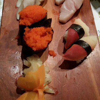 Kani House - Buford - Note the Butterfly carrot on my sushi board - Japanese Near Me - Buford, Georgia