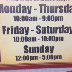 E-Z Beverage - Store hours