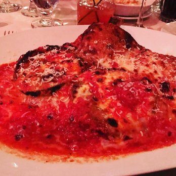 Piero's Italian Cuisine - eggplant parm with tons of red sauce and barely any cheese - Italian Near Me - Las Vegas, Nevada