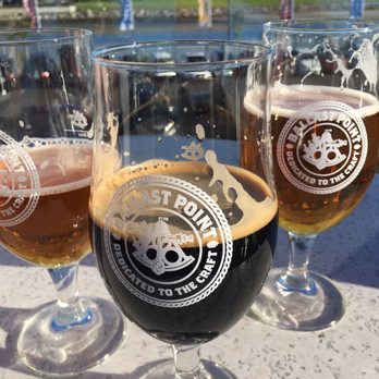 Ballast Point Brewing Long Beach - beers upstairs - Breweries Near Me - Long Beach, California