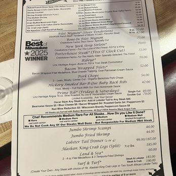 Five O'Clock Steakhouse - Steakhouses Near Me - Milwaukee, Wisconsin Five O'Clock Steakhouse - Steakhouses Near Me - Milwaukee, Wisconsin