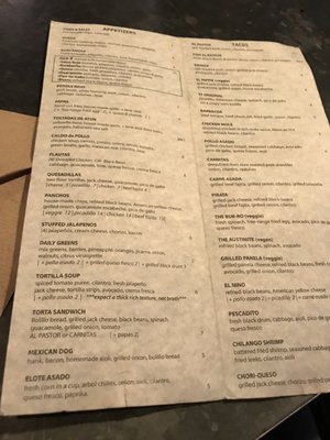 Menu photo 7 Taco Flats-Burnet Road Austin, TX