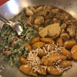 Locanda Al Lago - Three different types of gnocchi in one pan. For sharing. Delish!