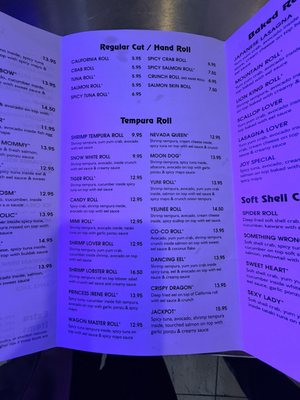 Menu photo 1 Sushi & Joy Las Vegas, NV