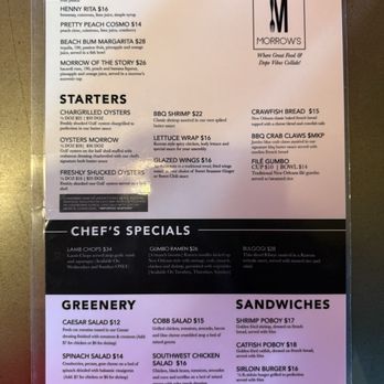 Morrow's - SEPTEMBER 2025 MENU - Cajun/Creole Near Me - New Orleans, Louisiana Morrow's - SEPTEMBER 2025 MENU - Cajun/Creole Near Me - New Orleans, Louisiana
