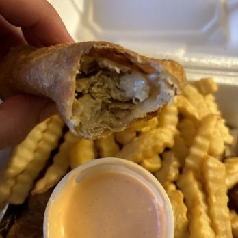 757 Philly Cheesesteak Cafe - Chicken Eggroll with house sauce - Cheesesteaks Near Me - Hampton, Virginia 757 Philly Cheesesteak Cafe - Chicken Eggroll with house sauce - Cheesesteaks Near Me - Hampton, Virginia