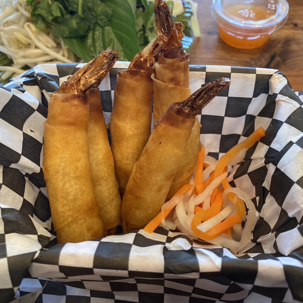 Basil & Sprout - Shrimp egg rolls - Vietnamese Near Me - Pensacola, Florida Basil & Sprout - Shrimp egg rolls - Vietnamese Near Me - Pensacola, Florida