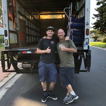 Clean Cut Movers - James and Jered after a 9-hour day... Still smiling! - Movers Near Me - Costa Mesa, California Clean Cut Movers - James and Jered after a 9-hour day... Still smiling! - Movers Near Me - Costa Mesa, California