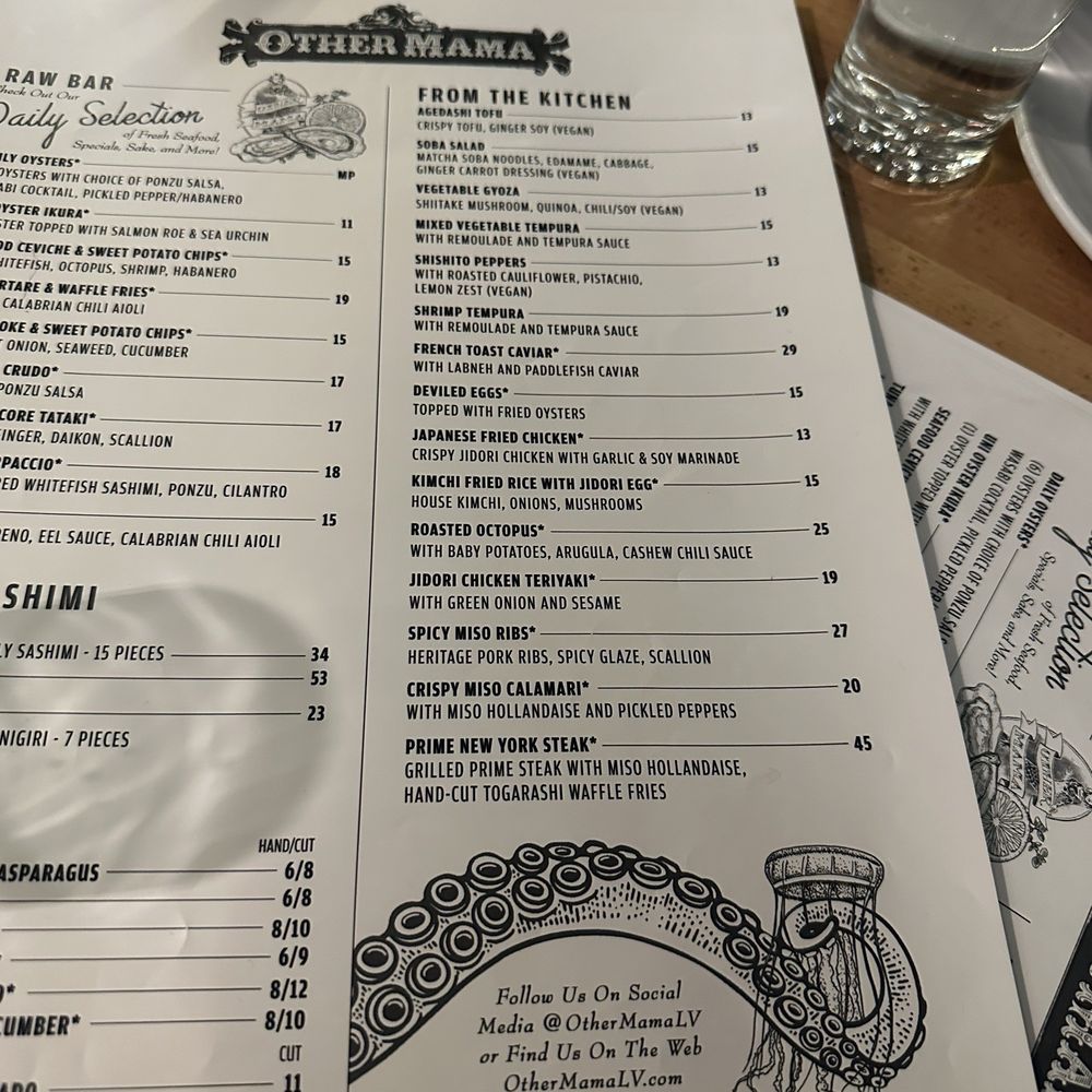 Other Mama - Menu - Sushi Bars Near Me - Las Vegas, Nevada