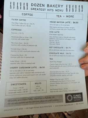 Menu photo 8 Dozen Bakery Nashville, TN