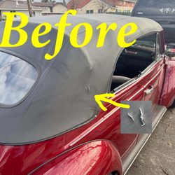 Art's Upholstery - Before - Right Side