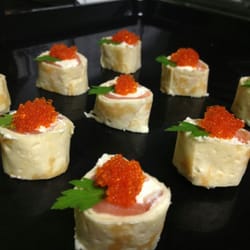 Tamarindo Fine Foods - Salmon in crepe roll with lemon cream cheese