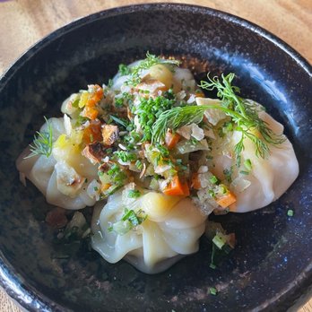 El Five - Matzo ball soup dumplings. - Tapas/Small Plates Near Me - Denver, Colorado El Five - Matzo ball soup dumplings. - Tapas/Small Plates Near Me - Denver, Colorado