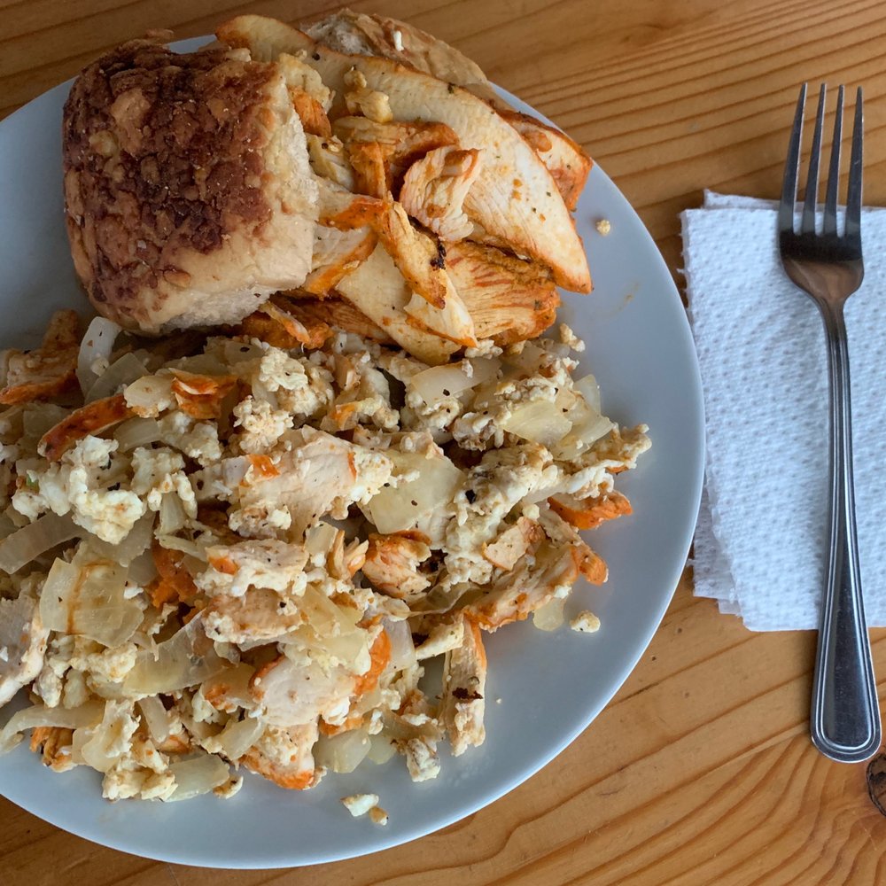 Tesco Superstore - Scramble and sandwich made with ingredients from Tesco. - Grocery Near Me - Stornoway, ELS
