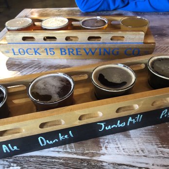 Lock 15 Brewing Co. - His & Her's flights. Excited for the dark beer selections! - Brewpubs Near Me - Akron, Ohio Lock 15 Brewing Co. - His & Her's flights. Excited for the dark beer selections! - Brewpubs Near Me - Akron, Ohio