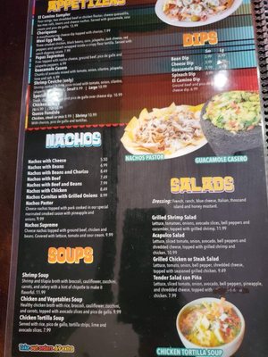 Menu photo 2 El Morral Mexican Restaurant Rockwood, TN