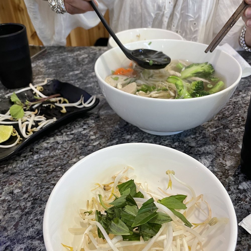 Chicken Pho with veg added Chicken Pho with veg added