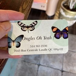 Ongles Oh Yeah - business card
