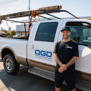OGD Overhead Garage Door - An OGD local technician with a fully equipped OGD service truck. - Garage Door Services Near Me - Oklahoma City, Oklahoma OGD Overhead Garage Door - An OGD local technician with a fully equipped OGD service truck. - Garage Door Services Near Me - Oklahoma City, Oklahoma
