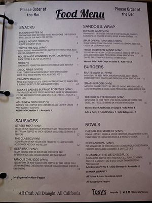 Menu photo 3 Tonys Darts Away Burbank, CA Menu photo 3 Tonys Darts Away Burbank, CA