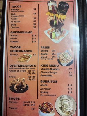 Menu photo 2 Mariscos El Picudo Tulare, CA Menu photo 2 Mariscos El Picudo Tulare, CA