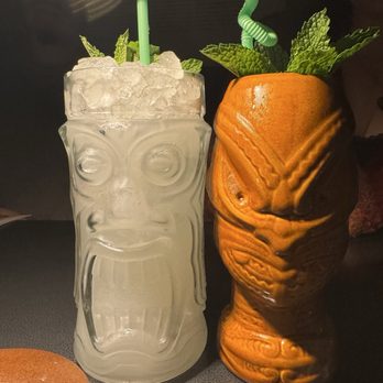 Alley Cat Lounge - Don't let the fun tiki glasses fool you. The drinks were strong. - Lounges Near Me - Savannah, Georgia Alley Cat Lounge - Don't let the fun tiki glasses fool you. The drinks were strong. - Lounges Near Me - Savannah, Georgia