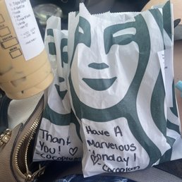 Cute notes on our breakfast sandwiches
