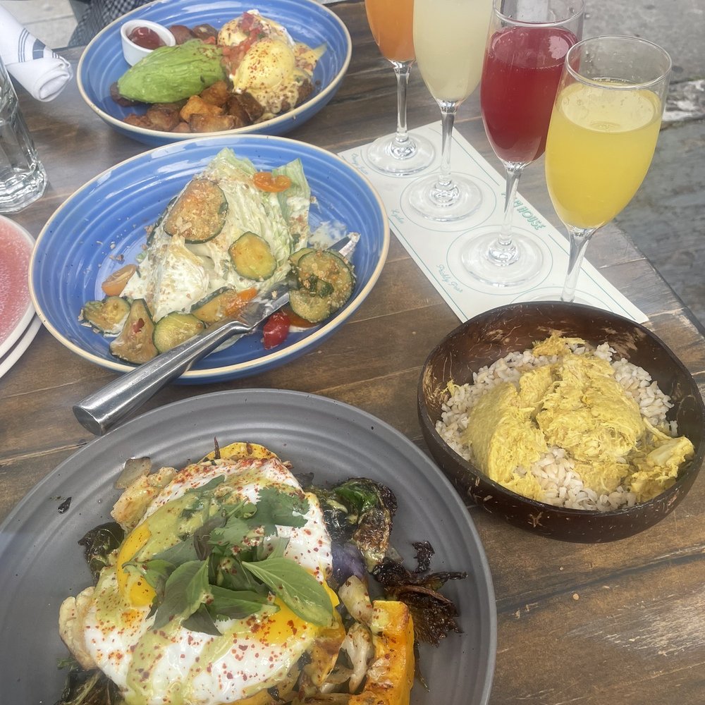 Palm House - Avocado Benedict Island Breakfast Mimosa flight - Breakfast & Brunch Near Me - San Francisco, California Palm House - Avocado Benedict Island Breakfast Mimosa flight - Breakfast & Brunch Near Me - San Francisco, California