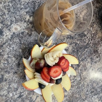 Babo's Cafe - Fruit and a chai cold brew - Mediterranean Near Me - Terre Haute, Indiana