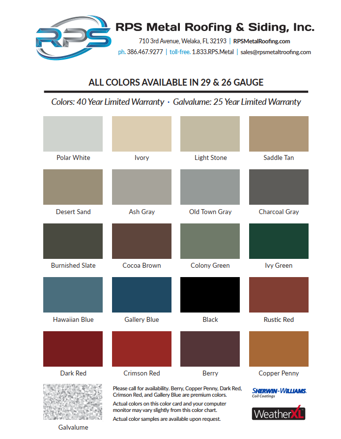 Slide of RPS Metal Roofing & Siding