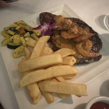 Moonshadow Grille - Cajun ribeye with shrimp - Steakhouses Near Me - Laughlin, Nevada