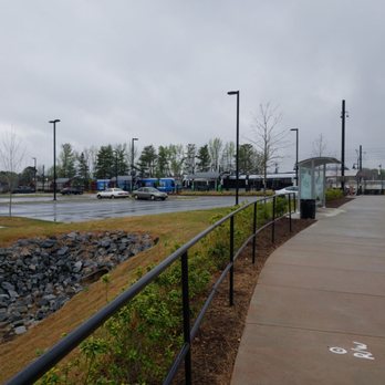 Lynx Old Concord Station - Station view from the Park & Ride - Train Stations Near Me - Charlotte, North Carolina