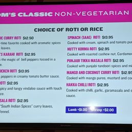 Non-Veg Menu Non-Veg Menu