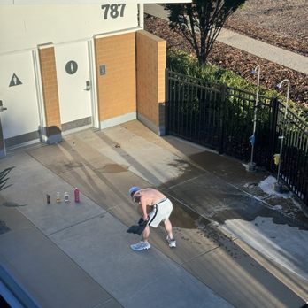 Capitol Yards - Homeless man showering in pool area. - Apartments Near Me - West Sacramento, California Capitol Yards - Homeless man showering in pool area. - Apartments Near Me - West Sacramento, California