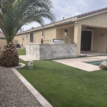 Cesar RL Hardscaping - Built in bbq, artificial turf and edging - Landscaping Near Me - Mesa, Arizona