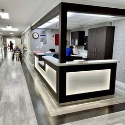 Nurses station is very nice and clean, they always have a nurse available. Nurses station is very nice and clean, they always have a nurse available.