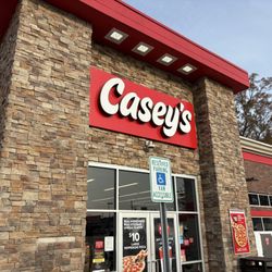 Casey's - View of front entrance to this Casey's gas station and C store