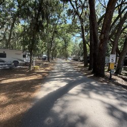 Jekyll Island Campground - Roads, General campground view