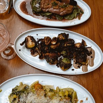 Frenchie Wine Bistro - Duck Magret, Brussels Sprouts, Housemade Cavatelli Pasta - Wine Bars Near Me - Boston, Massachusetts Frenchie Wine Bistro - Duck Magret, Brussels Sprouts, Housemade Cavatelli Pasta - Wine Bars Near Me - Boston, Massachusetts