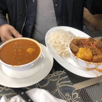 La Fonda Criolla - Carne Guisada (beef stew) with white rice and beans - Dominican Near Me - Middletown, New York