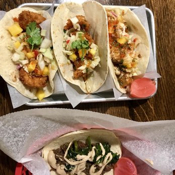 Tiki Taco - Coconut shrimp taco x2. Tofu taco. Korean bbq taco. - Tacos Near Me - Washington, DC, District of Columbia