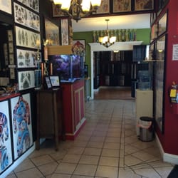 Front desk at the shop